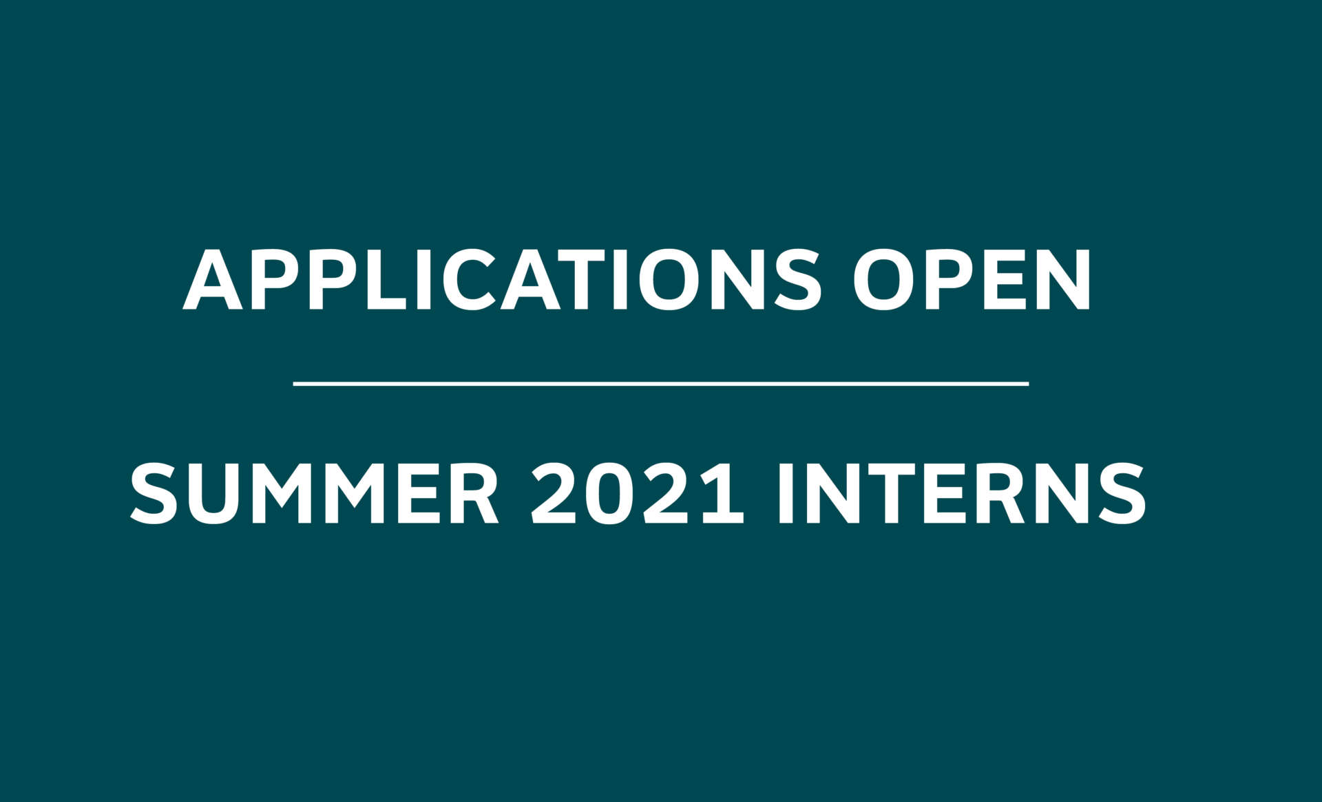 Applications open for Summer 2021 internships at SCAPE SCAPE