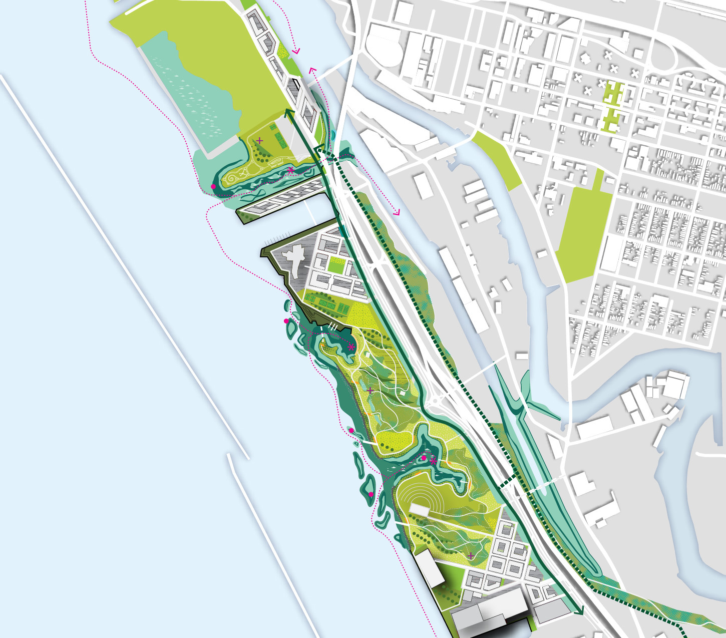 Buffalo Outer Harbor Map Buffalo Outer Harbor Master Plan - Scape