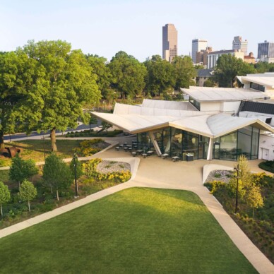 Arkansas Musuem of Fine Art in Little Rock, designed by Studio Gang. Landscape by Scape Landscape Architecture.